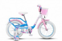 Детский велосипед Stels Pilot-190 16" V030 Белый розовый голубой 2022 - магазин СпортДоставка. Спортивные товары интернет магазин в Новороссийске 