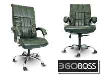 Офисное массажное кресло EGO BOSS EG1001 Малахит в комплектации ELITE натуральная кожа - магазин СпортДоставка. Спортивные товары интернет магазин в Новороссийске 